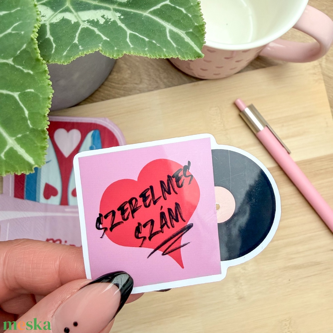 Valentin-napi lemez matrica - otthon & életmód - papír, írószer - matrica, matrica csomag - Meska.hu