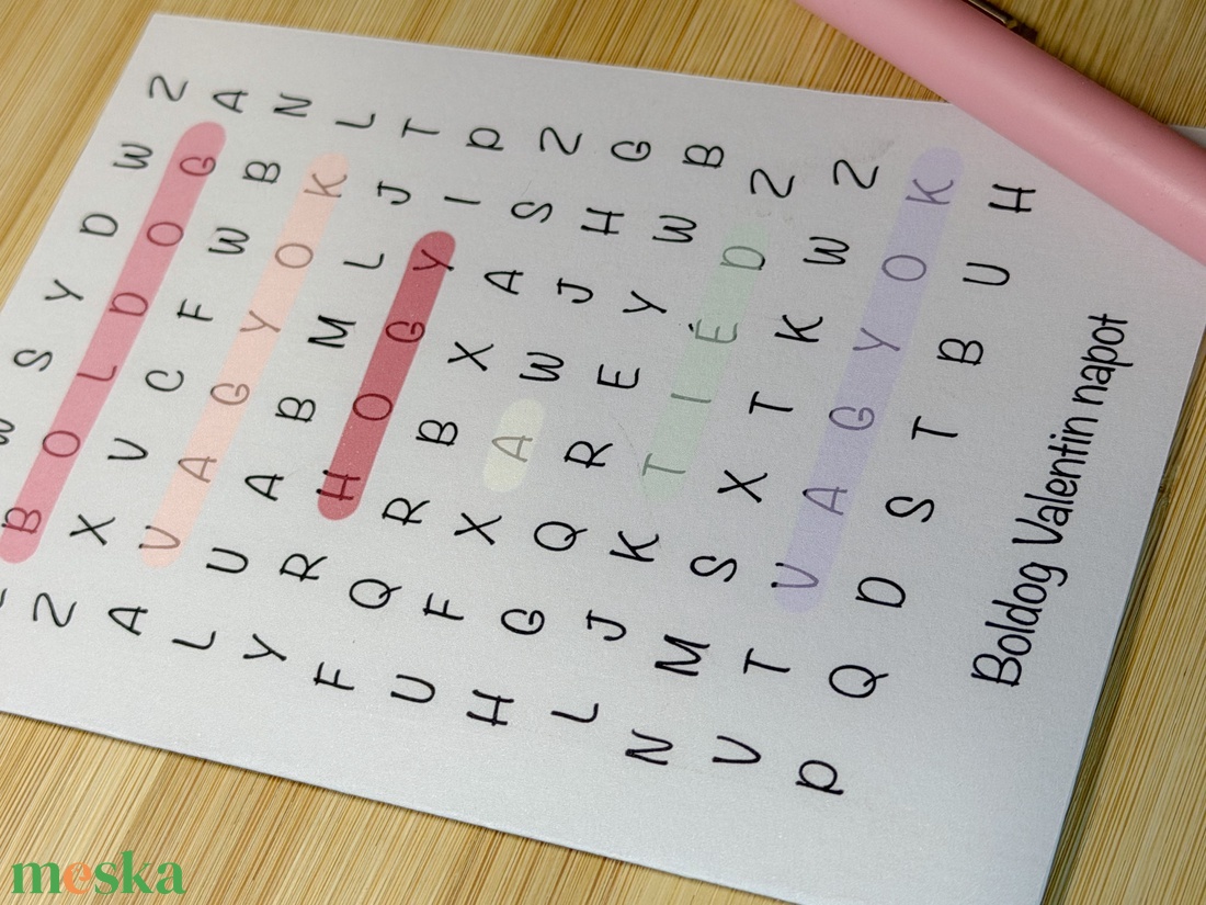 Valentin-napi képeslap - otthon & életmód - papír, írószer - ajándékozás kellékei - képeslap, üdvözlőlap - Meska.hu