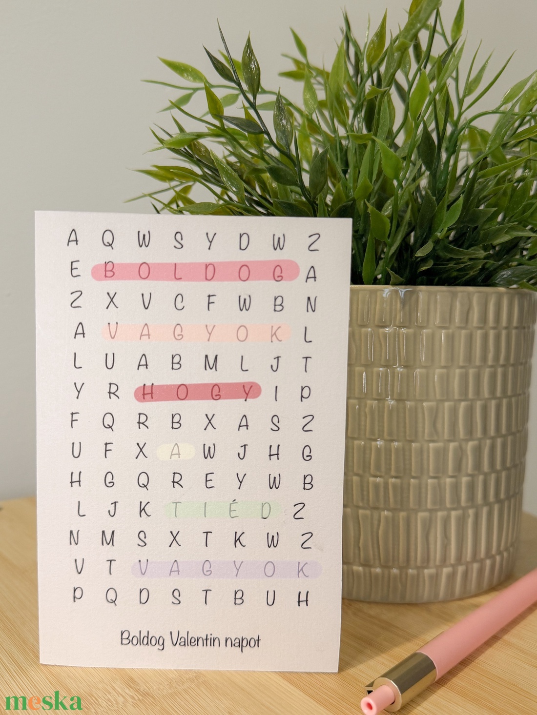 Valentin-napi képeslap - otthon & életmód - papír, írószer - ajándékozás kellékei - képeslap, üdvözlőlap - Meska.hu