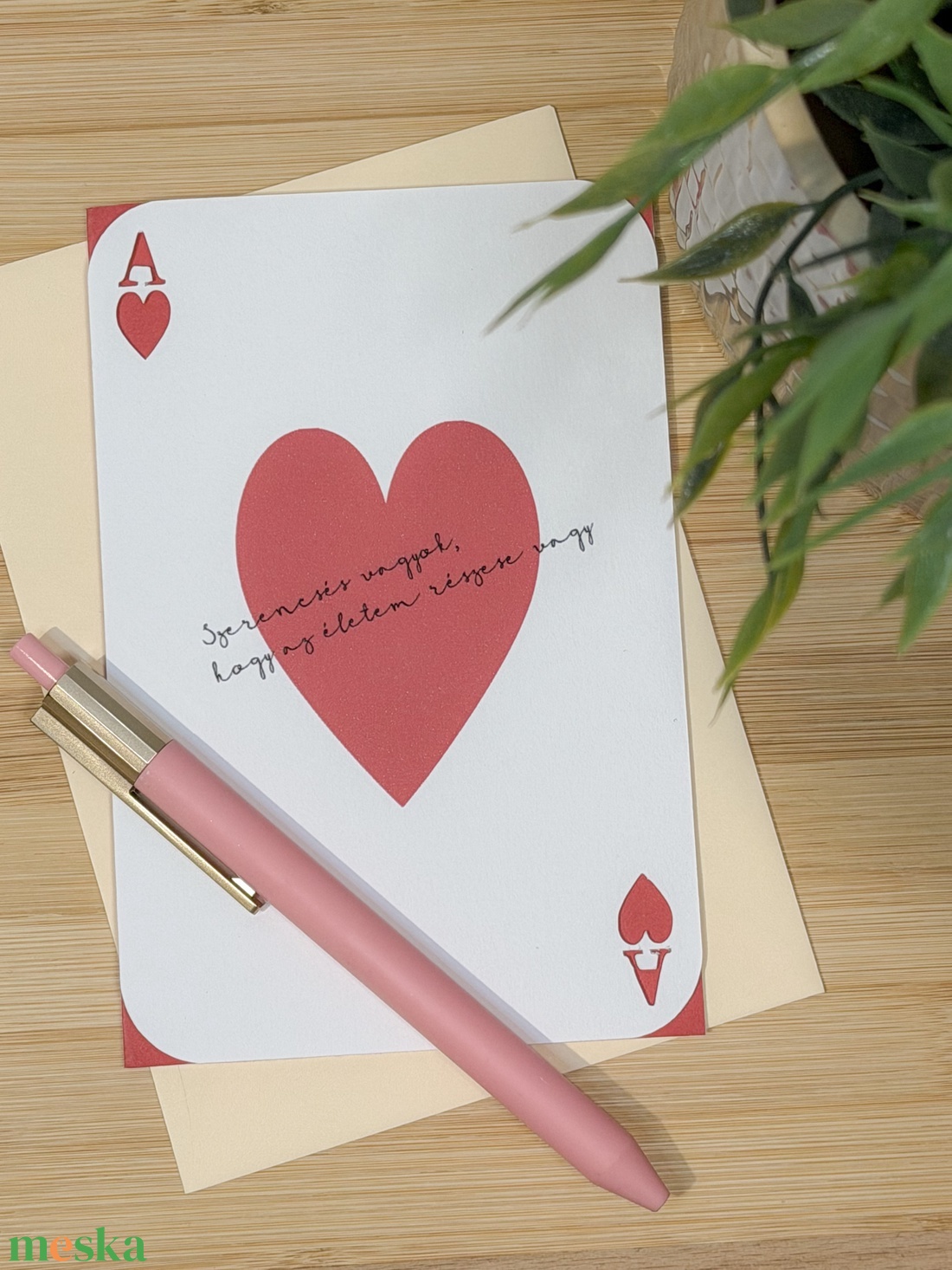 Valentin-napi képeslap - otthon & életmód - papír, írószer - ajándékozás kellékei - képeslap, üdvözlőlap - Meska.hu