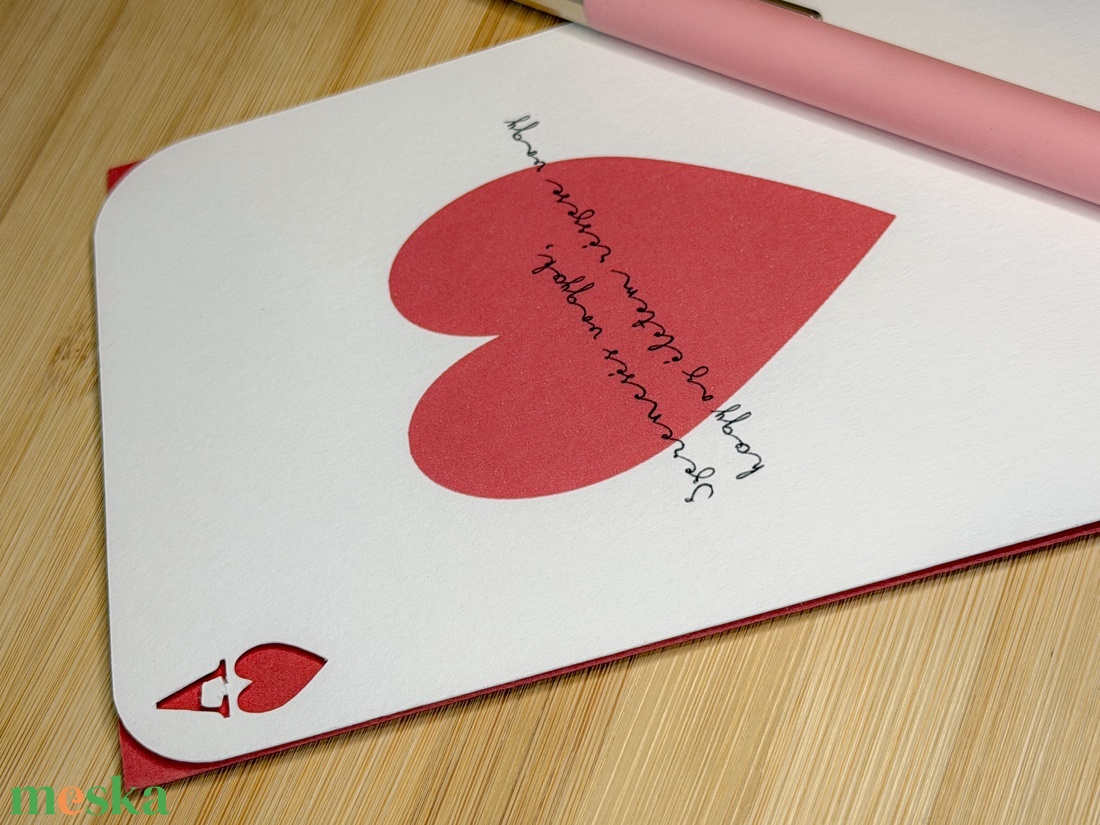 Valentin-napi képeslap - otthon & életmód - papír, írószer - ajándékozás kellékei - képeslap, üdvözlőlap - Meska.hu