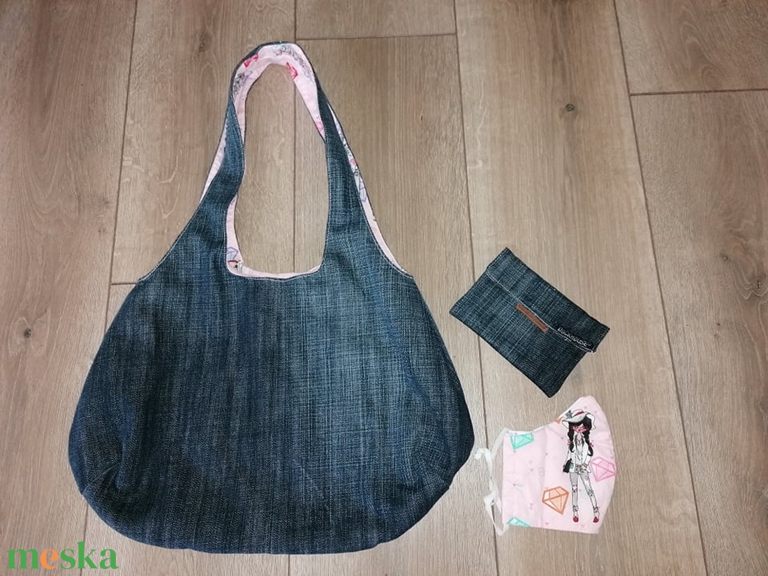 Táska szett.Táska,neszeszer,maszk. - táska & tok - kézitáska & válltáska - válltáska - Meska.hu