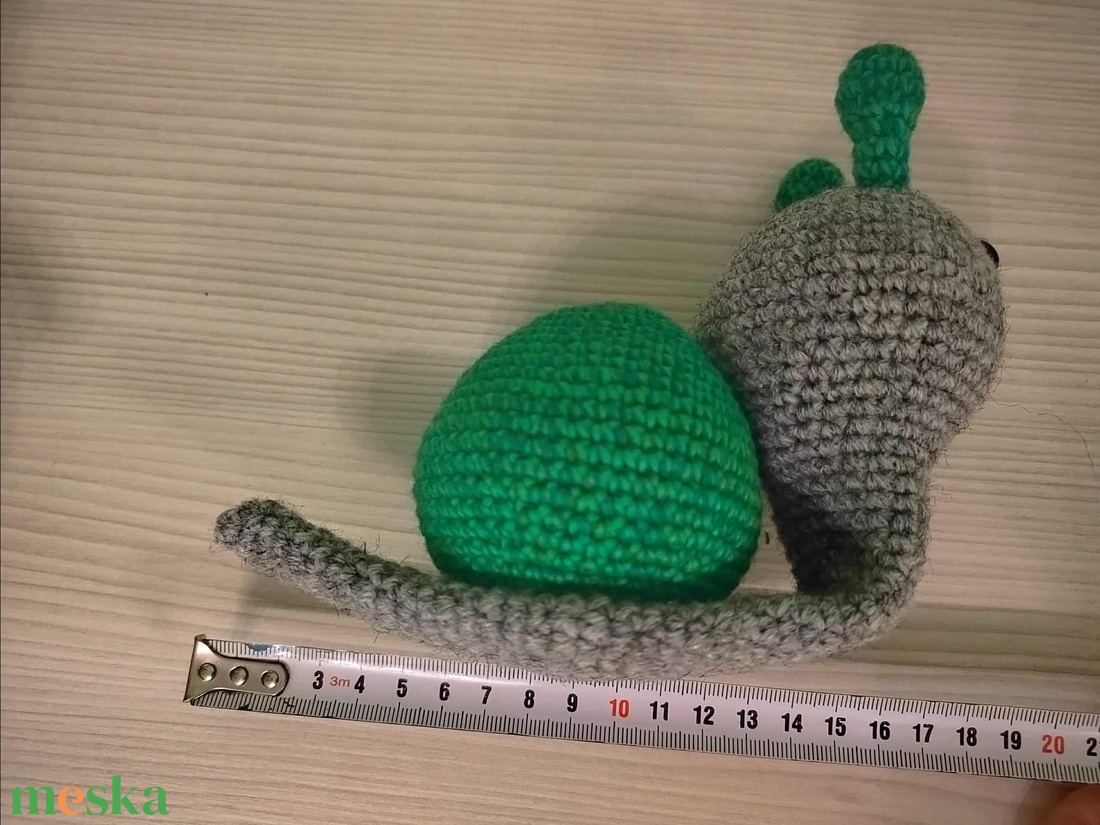 Horgolt csiga - játék & sport - plüssállat & játékfigura - csiga - Meska.hu