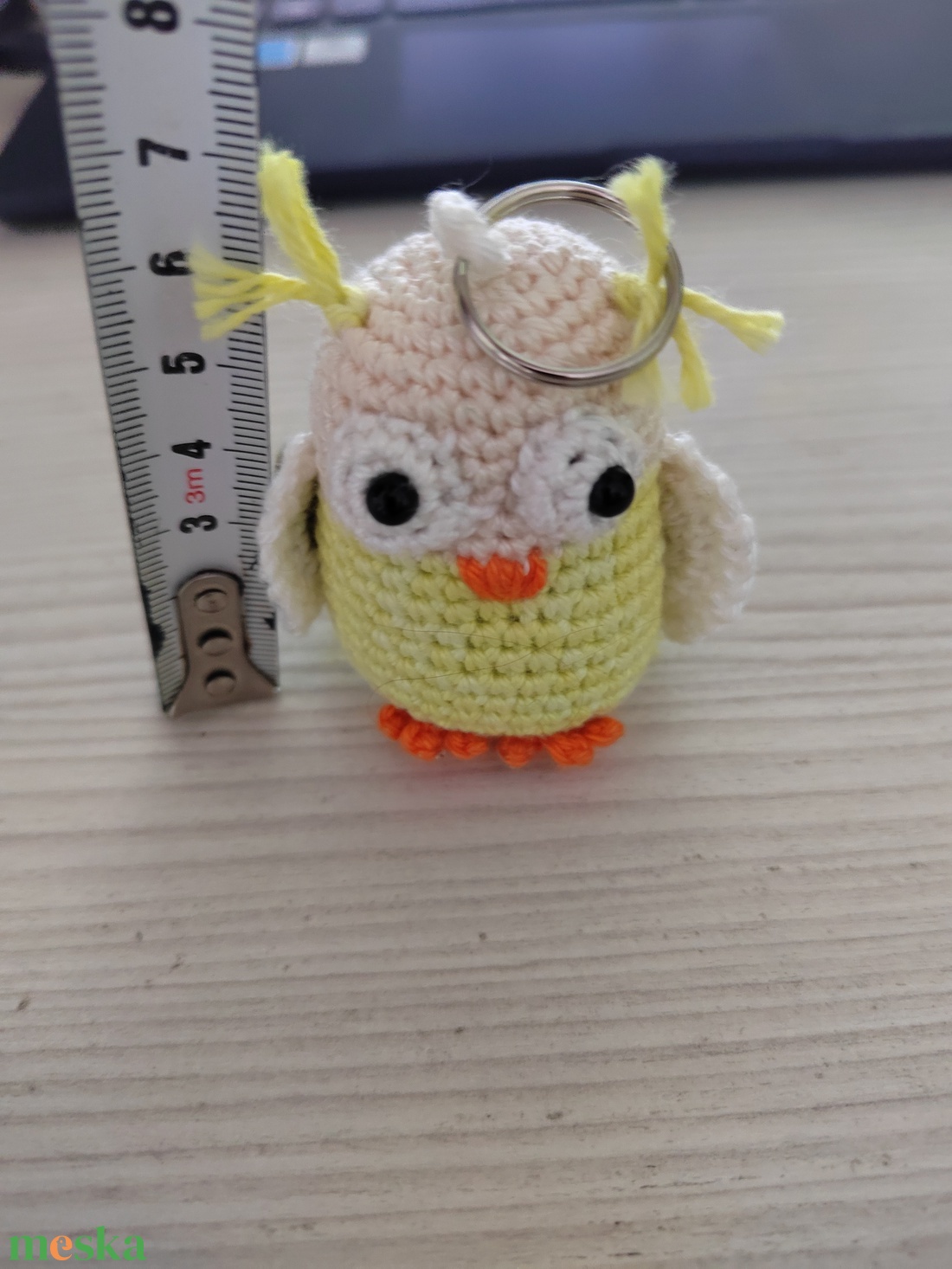 Színes horgolt madár - táska & tok - kulcstartó & táskadísz - kulcstartó - Meska.hu