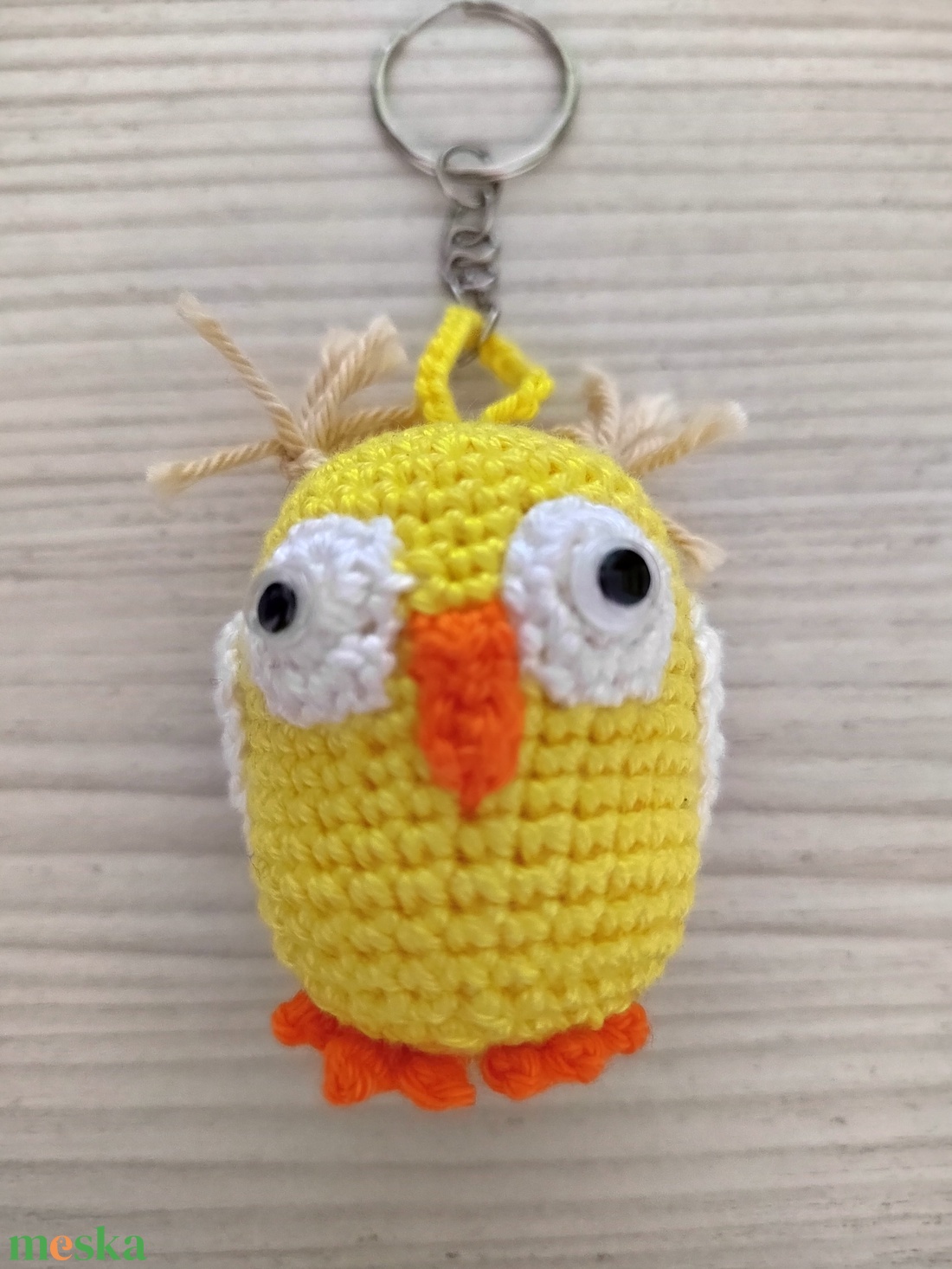 Horgolt kismadár.  - táska & tok - kulcstartó & táskadísz - kulcstartó - Meska.hu