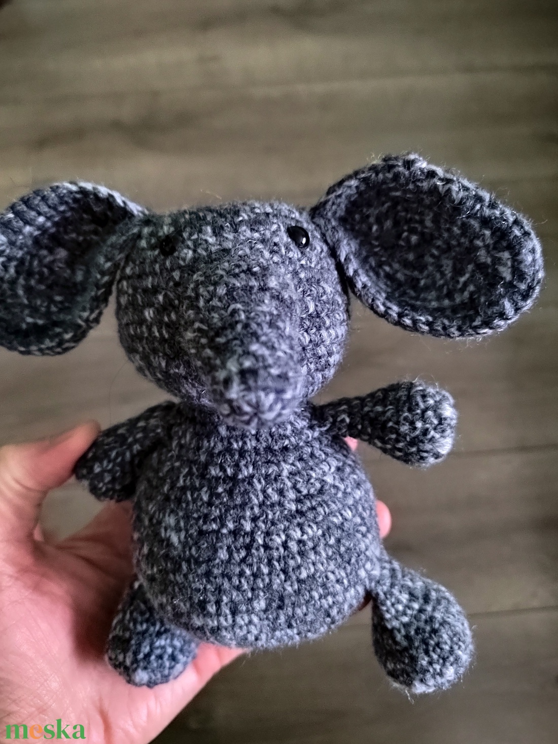 Horgolt elefánt.  - játék & sport - plüssállat & játékfigura - elefánt - Meska.hu