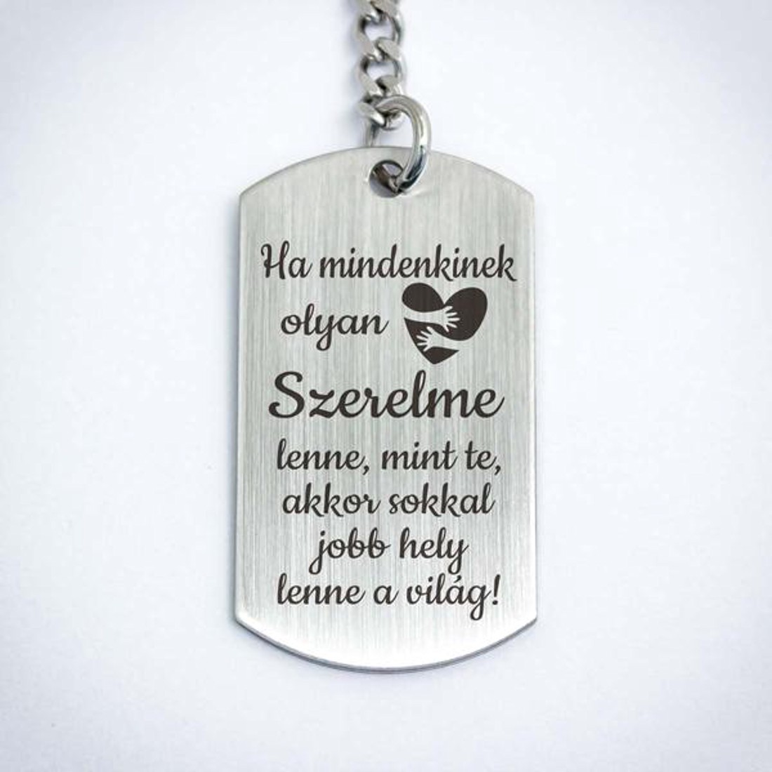 Olyan Szerelme lenne acél medálos kulcstartó - táska & tok - kulcstartó & táskadísz - kulcstartó - Meska.hu Olyan Szerelme lenne acél medálos kulcstartó - táska & tok - kulcstartó & táskadísz - kulcstartó - Meska.hu