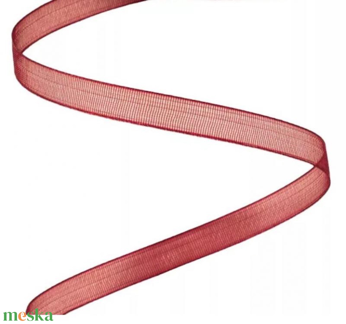 Organza szalag 6mmx20m - bordó - kellékek & szerszámok - rövidáru - szalag, pánt - textilszalag - Meska.hu Organza szalag 6mmx20m - bordó - kellékek & szerszámok - rövidáru - szalag, pánt - textilszalag - Meska.hu