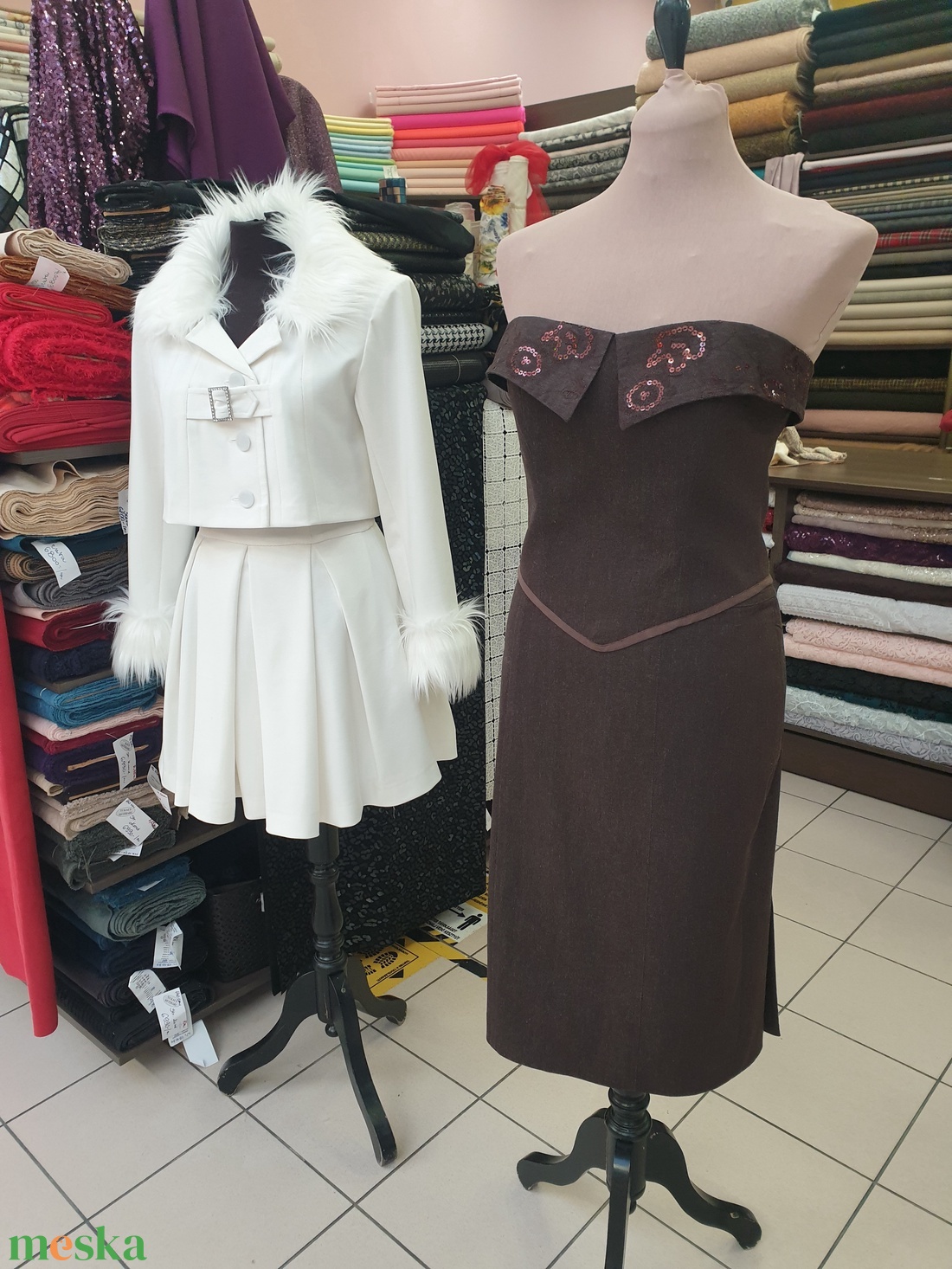 Fehér kosztüm - ruha & divat - női ruha - blézer & kosztüm - Meska.hu