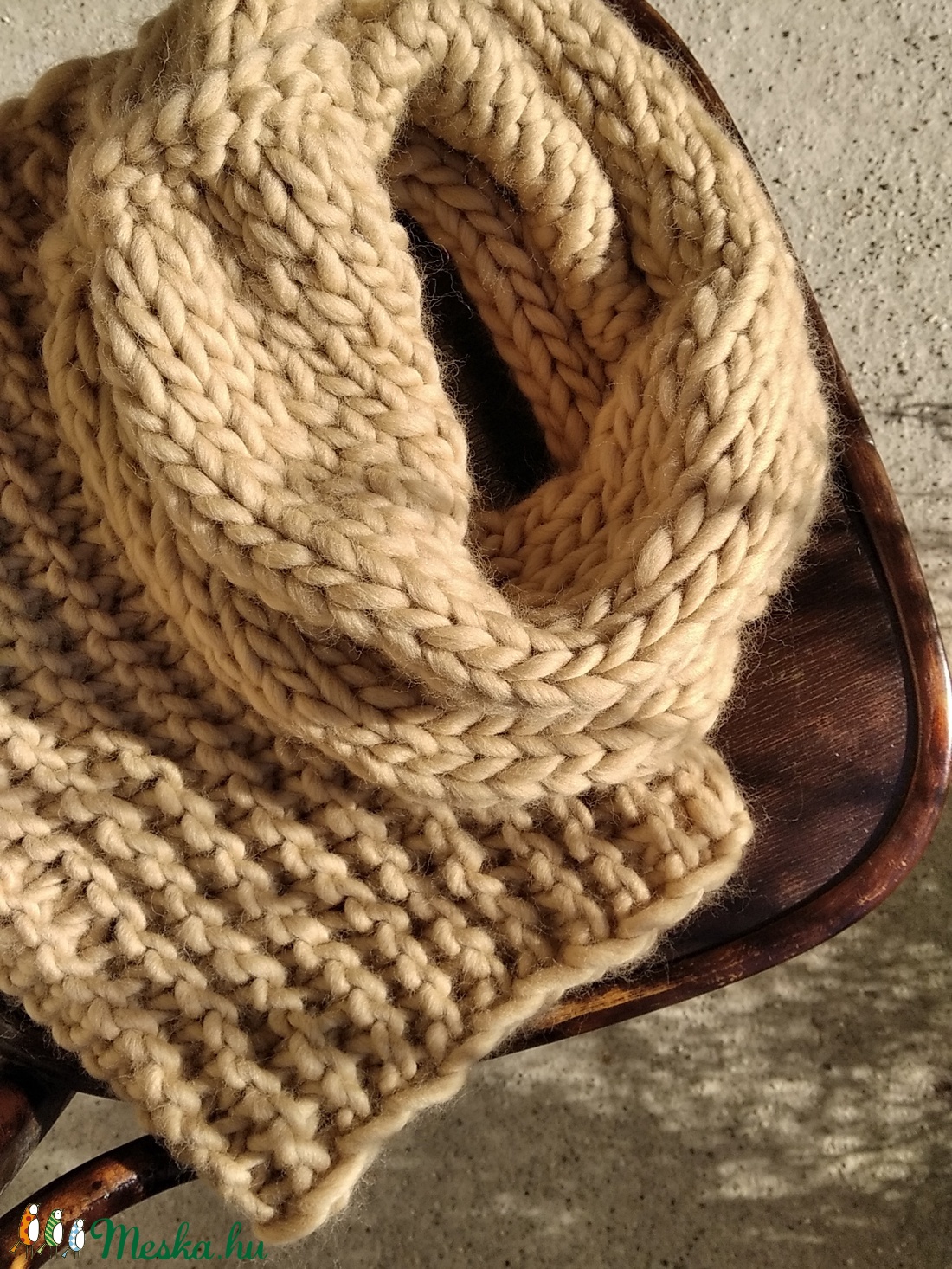 Crazy Sexy beige sál I. - ruha & divat - sál, sapka, kendő - sál - Meska.hu