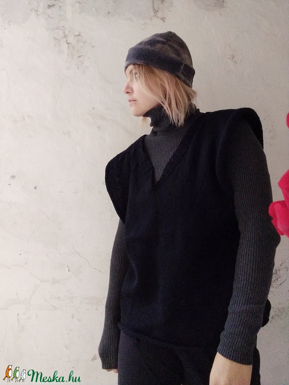 Viharfelhő kötött sapka - ruha & divat - sál, sapka, kendő - sapka - Meska.hu