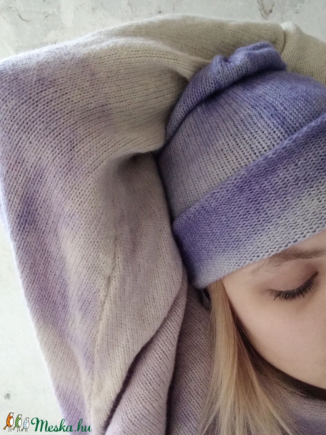 Esőfelhő kötött sapka - ruha & divat - sál, sapka, kendő - sapka - Meska.hu