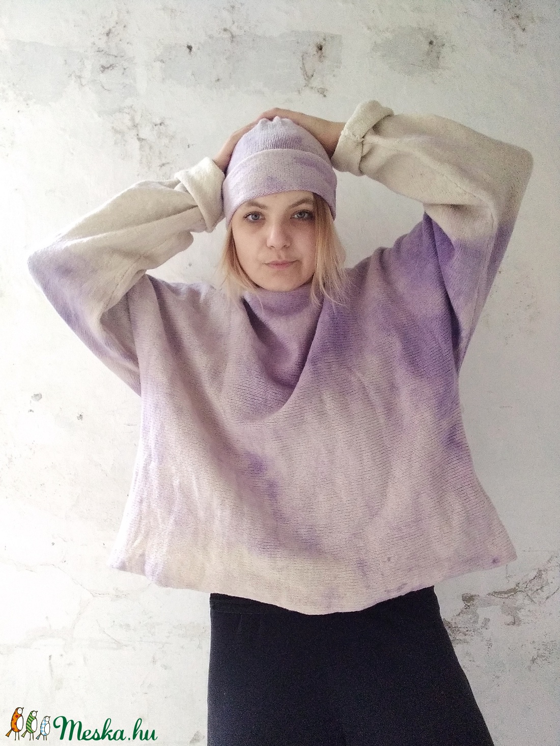 Napfelkelte kötött sapka - ruha & divat - sál, sapka, kendő - sapka - Meska.hu