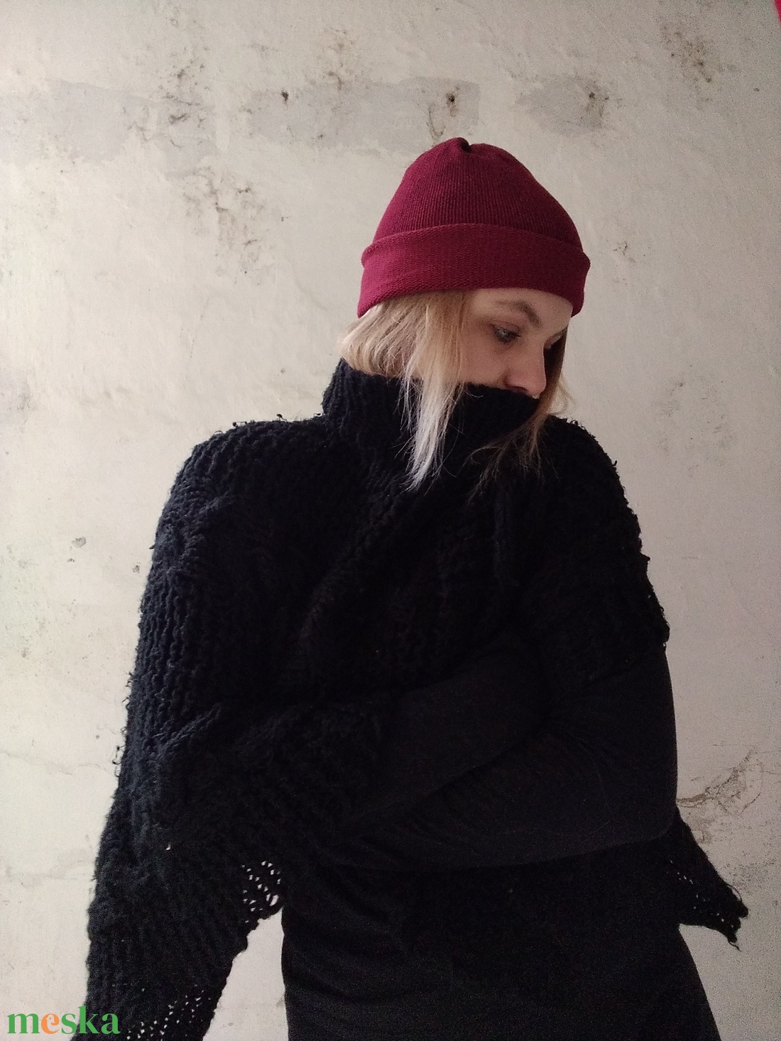 Vámpírok kötött sapkája - ruha & divat - sál, sapka, kendő - sapka - Meska.hu