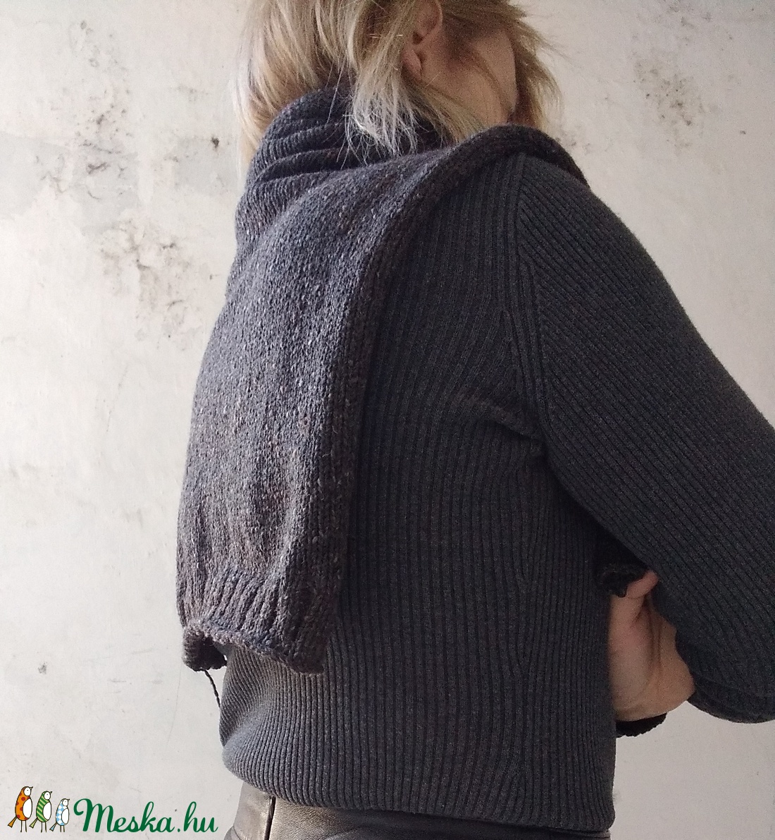 Kötött Tweedgallér / Borsszem - ruha & divat - sál, sapka, kendő - sál - Meska.hu