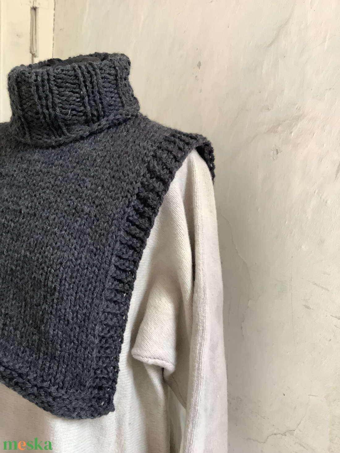 Kötött puha gallér - ruha & divat - sál, sapka, kendő - sál - Meska.hu