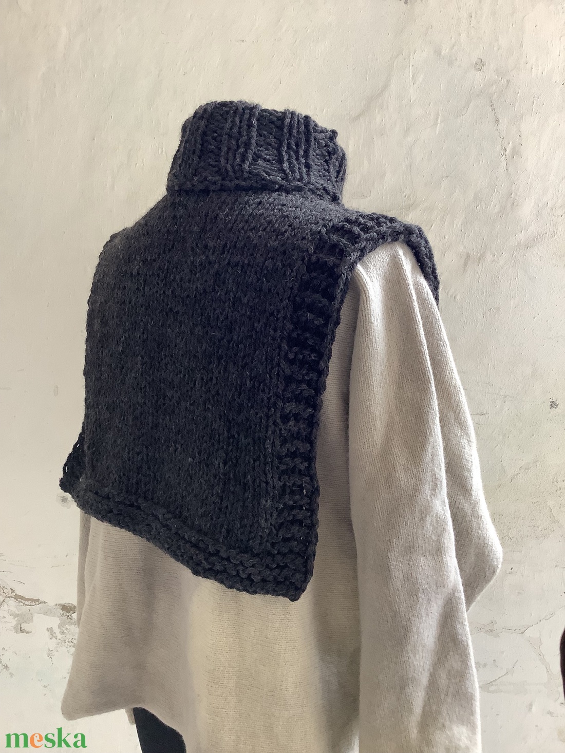 Kötött puha gallér - ruha & divat - sál, sapka, kendő - sál - Meska.hu