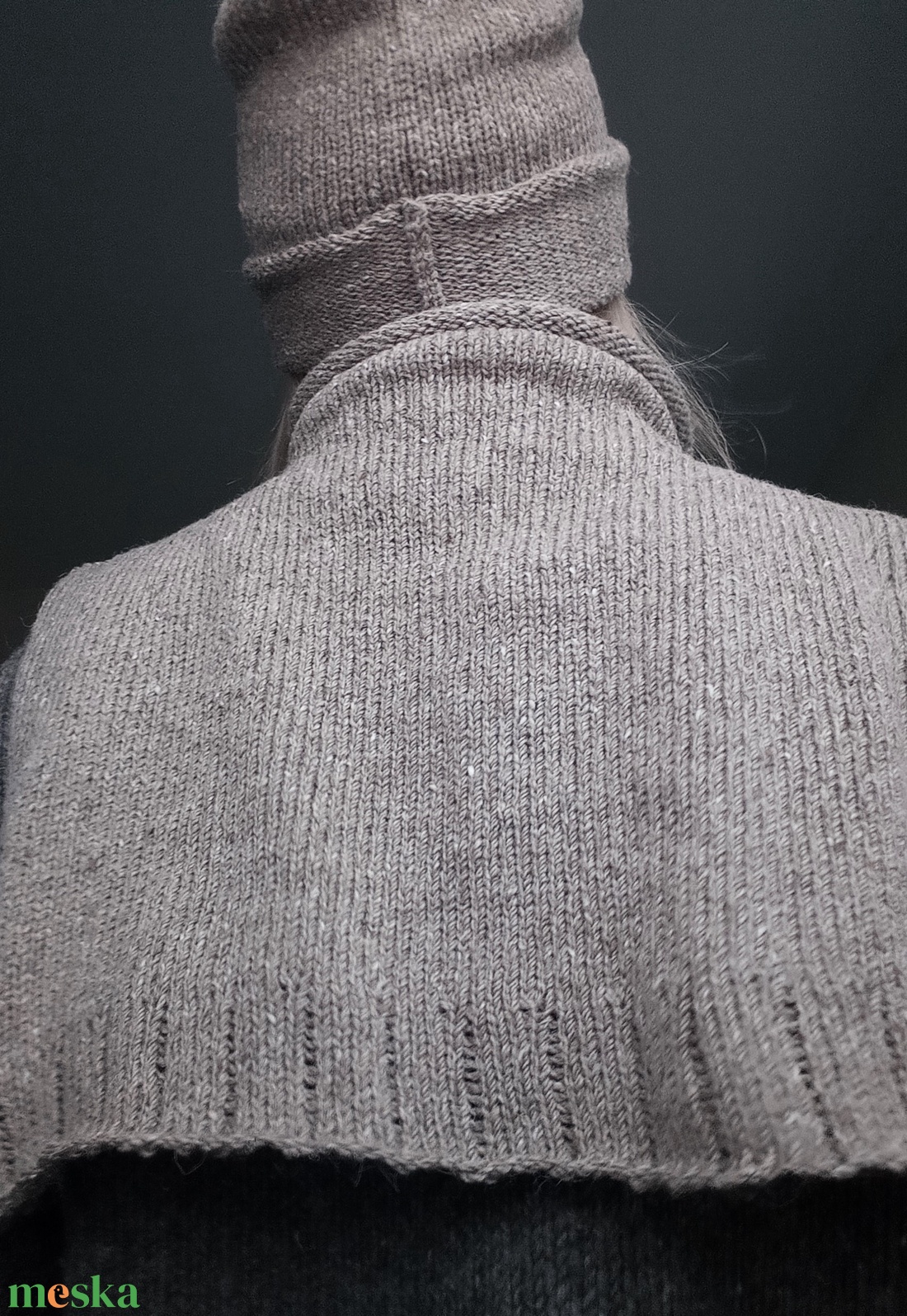 Kötött Tweedgallér és sapka / Grizzly - ruha & divat - sál, sapka, kendő - sál - Meska.hu Kötött Tweedgallér és sapka / Grizzly - ruha & divat - sál, sapka, kendő - sál - Meska.hu