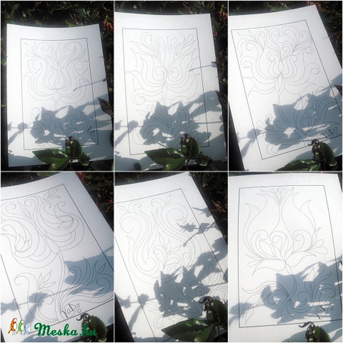 Szeretet Lángok - nyomtatható színező -  - Meska.hu