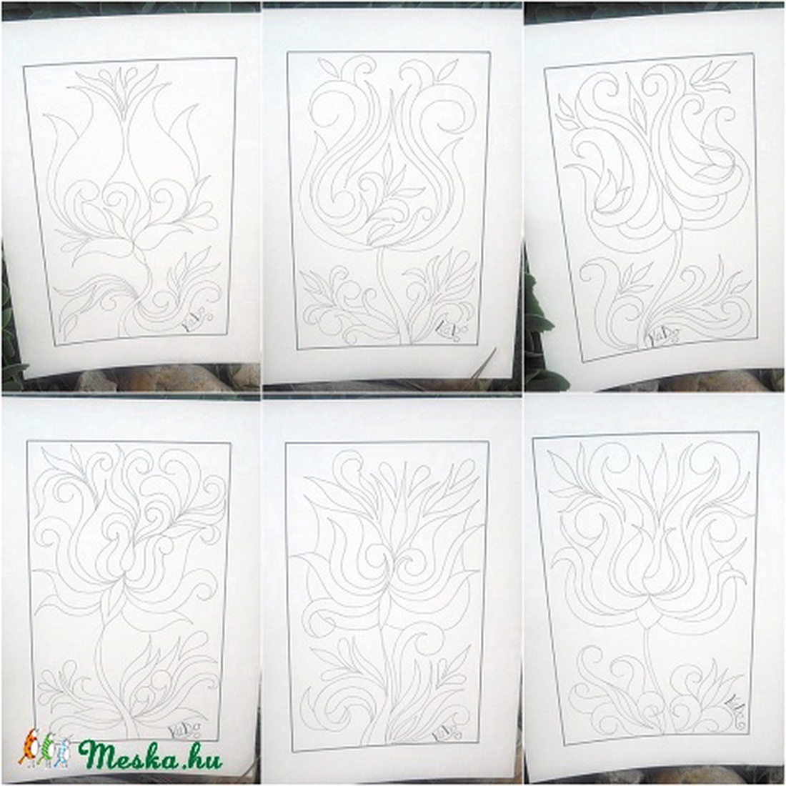 Szeretet Lángok - nyomtatható színező -  - Meska.hu