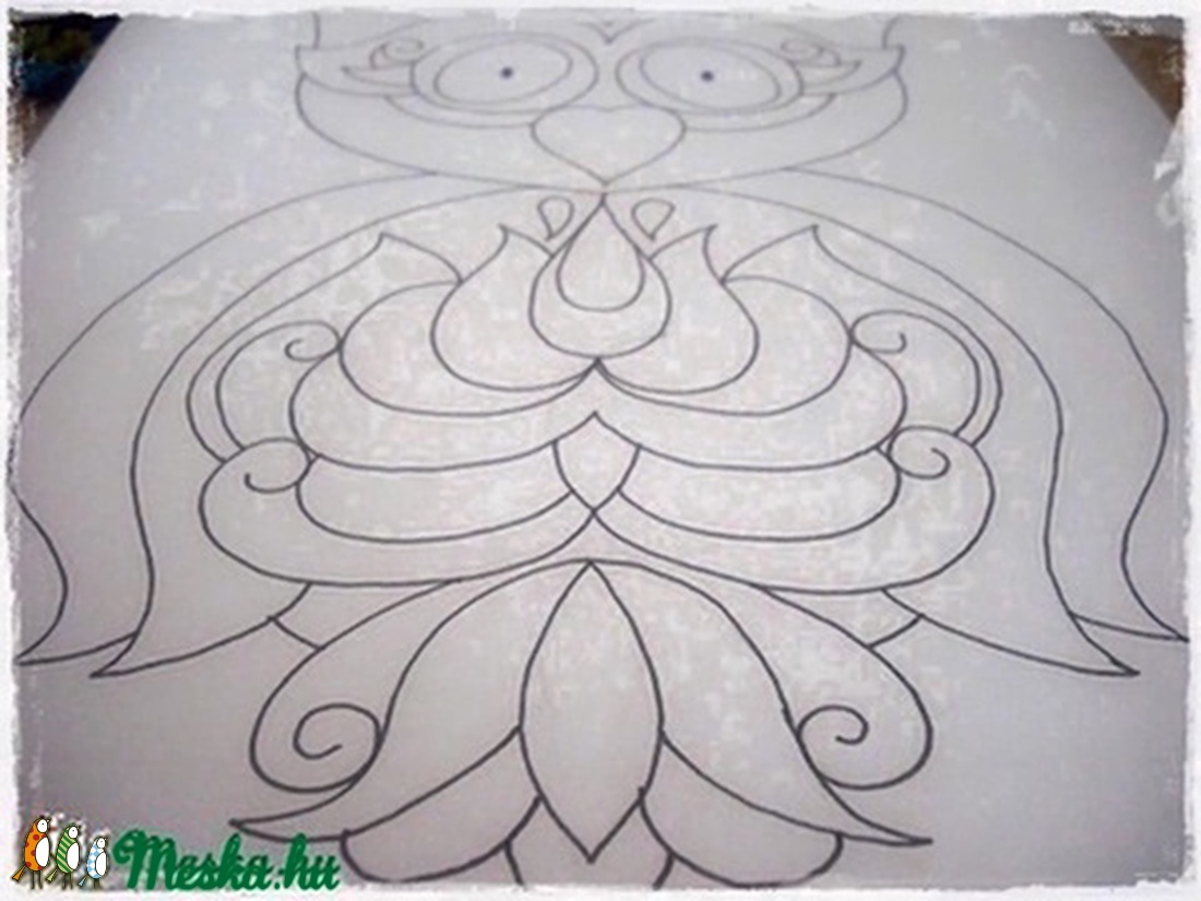 Baglyos színező - nyomtatható PDF -  - Meska.hu