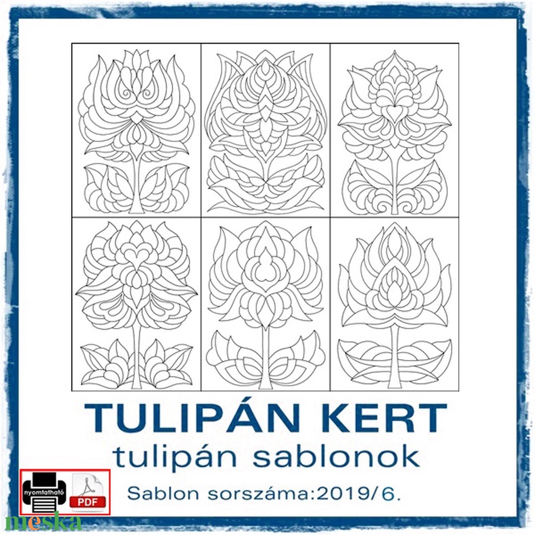 TulipánKert 2019/6 - művészet - grafika & illusztráció - digitális - Meska.hu