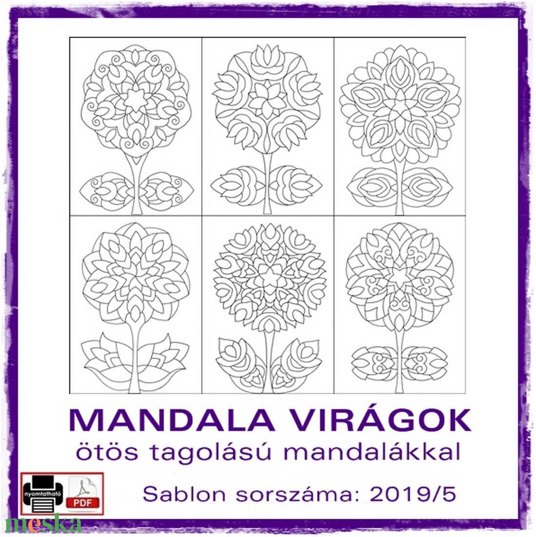 Mandala Virágok 2019/5 - otthon & lakás - dekoráció - mandala - Meska.hu Mandala Virágok 2019/5 - otthon & lakás - dekoráció - mandala - Meska.hu