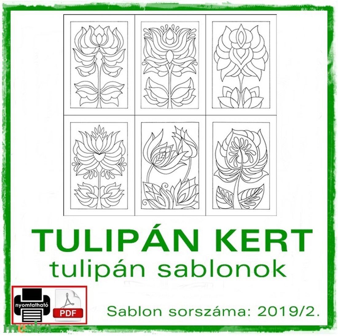 TulipánKert 2019/2 - művészet - grafika & illusztráció - digitális - Meska.hu