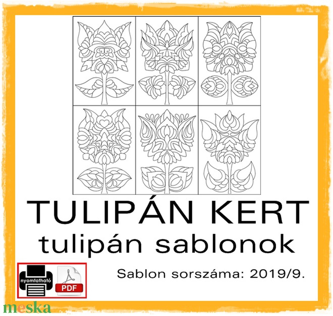 TulipánKert 2019/9 - művészet - grafika & illusztráció - Meska.hu