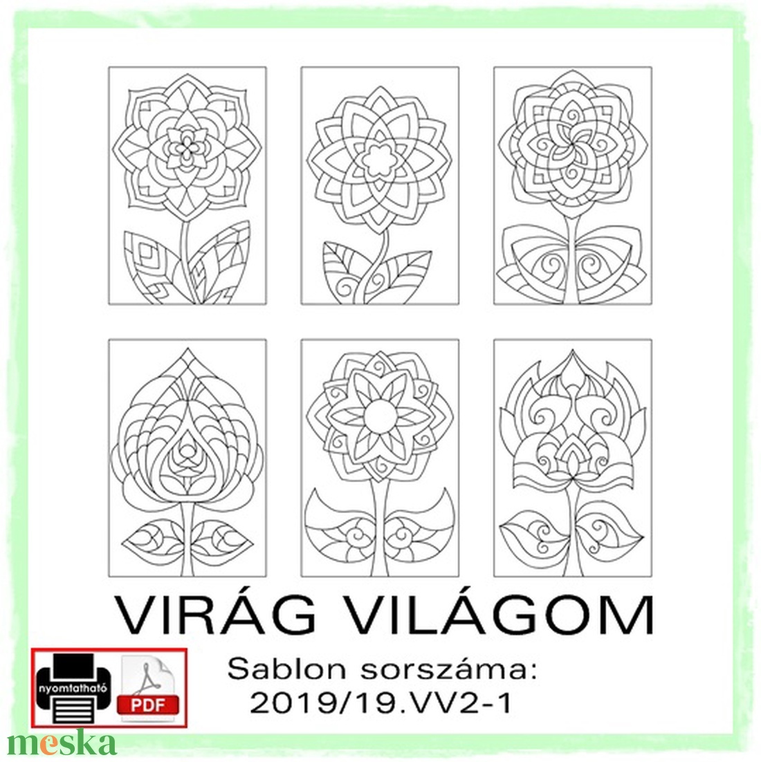 VIRÁG VILÁGOM 2019/19 - művészet - grafika & illusztráció - digitális - Meska.hu