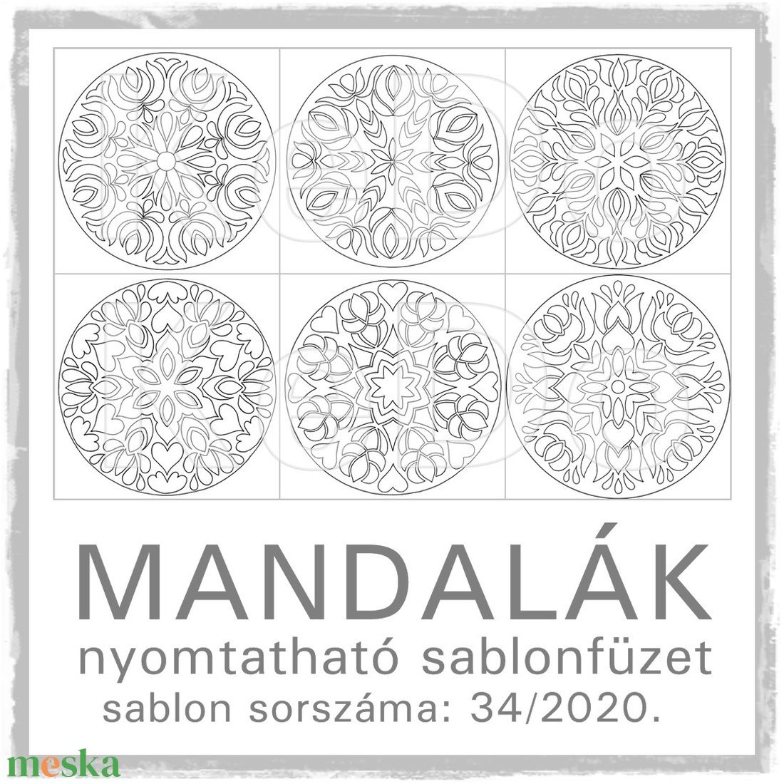 Mandalák 34/2020.- nyomtatható mandalás sablon füzet - otthon & lakás - dekoráció - spiritualitás - mandala - Meska.hu Mandalák 34/2020.- nyomtatható mandalás sablon füzet - otthon & lakás - dekoráció - spiritualitás - mandala - Meska.hu