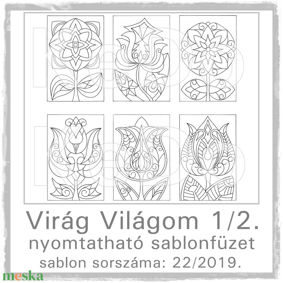 Virág-világom I/2.- nyomtatható virágos sablon füzet - otthon & életmód - papír, írószer - Meska.hu Virág-világom I/2.- nyomtatható virágos sablon füzet - otthon & életmód - papír, írószer - Meska.hu