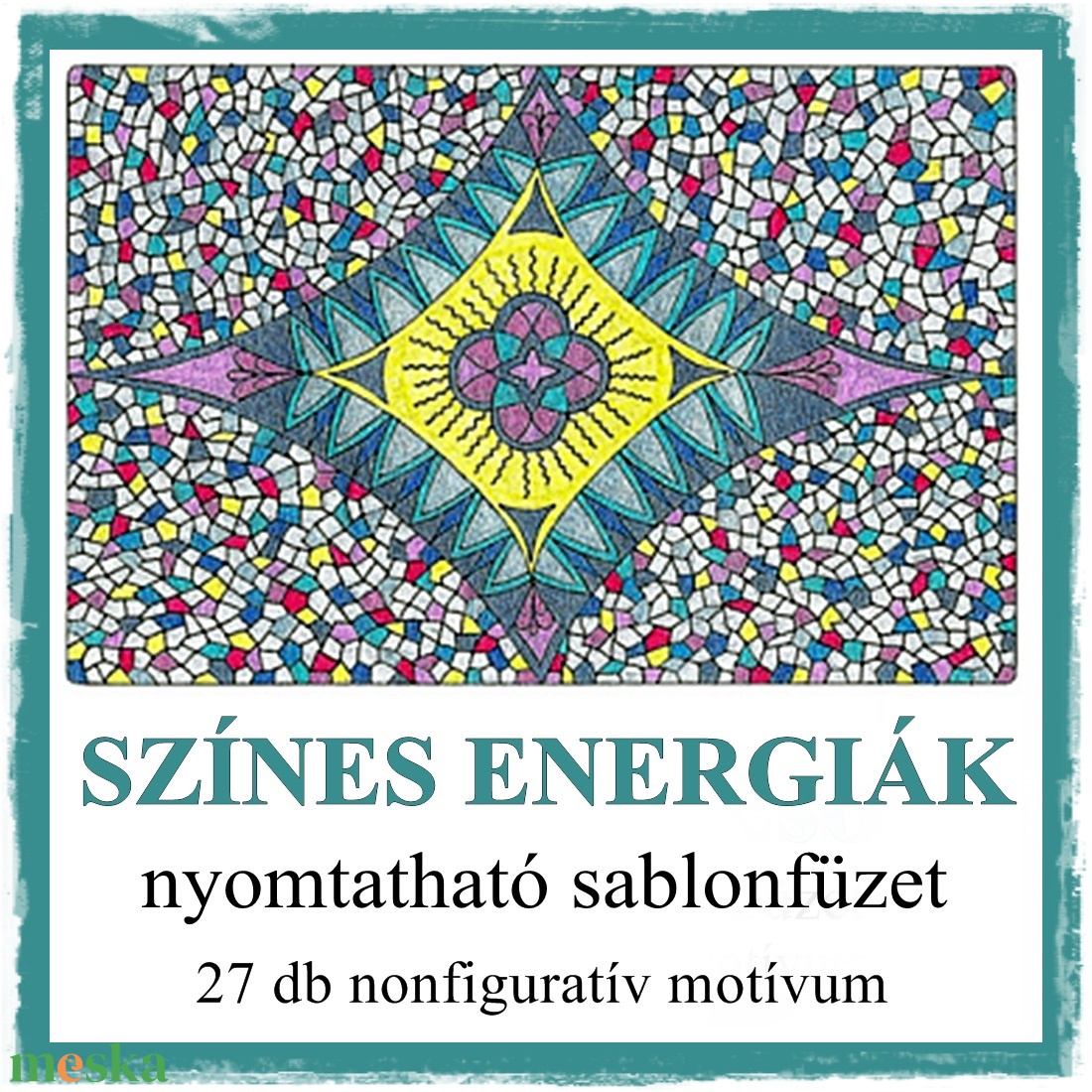 Színes Energiák - nyomtatható színező lapok - művészet - grafika & illusztráció - Meska.hu
