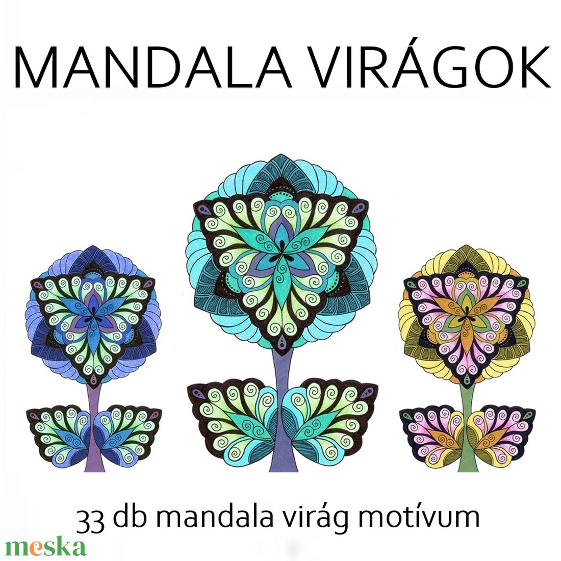 Mandala virágok sablon füzet - művészet - grafika & illusztráció - digitális - Meska.hu Mandala virágok sablon füzet - művészet - grafika & illusztráció - digitális - Meska.hu