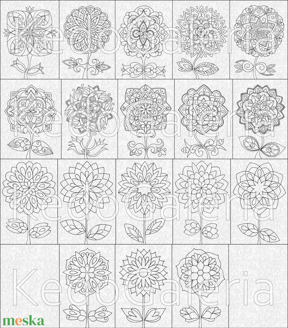 Mandala virágok sablon füzet - művészet - grafika & illusztráció - digitális - Meska.hu Mandala virágok sablon füzet - művészet - grafika & illusztráció - digitális - Meska.hu