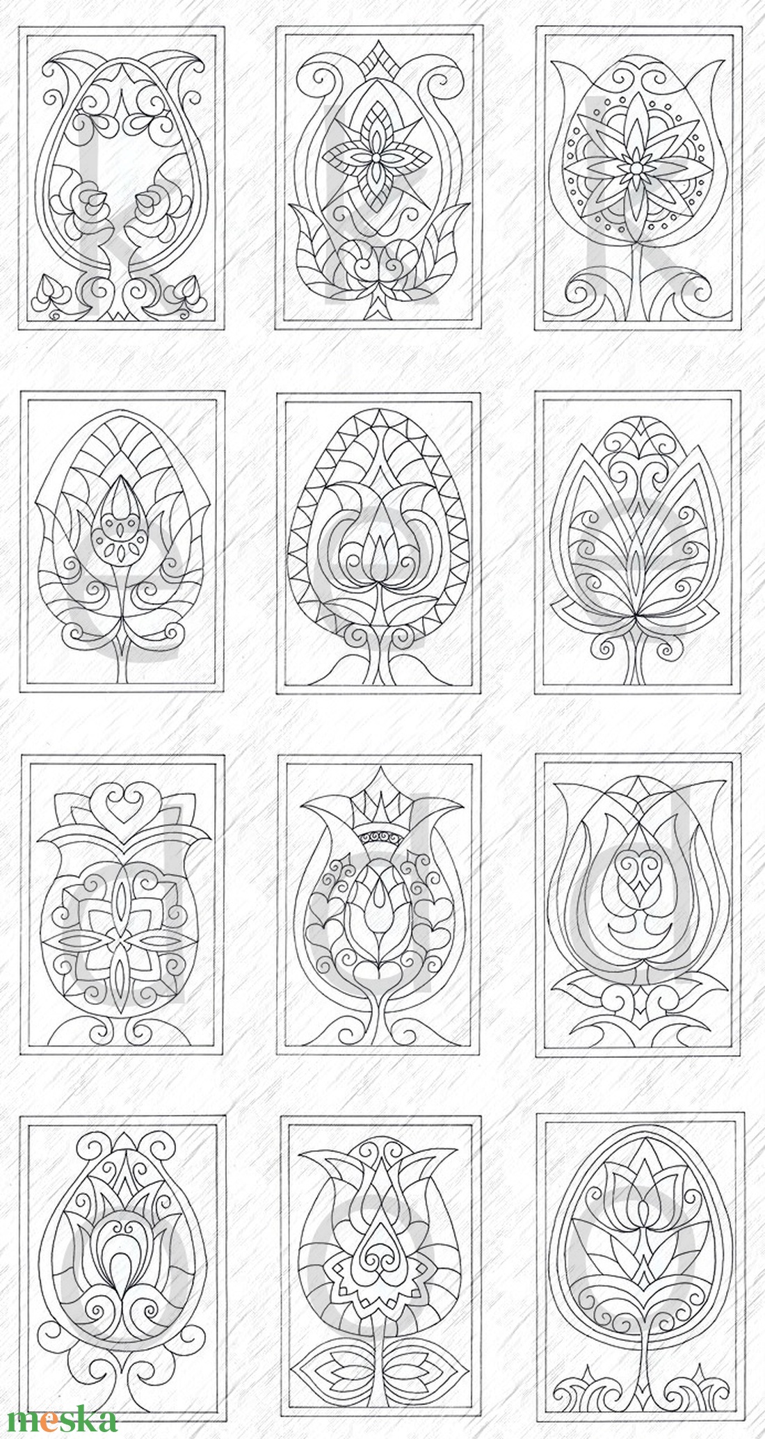 Húsvéti tojás-tulipánok - művészet - grafika & illusztráció - digitális - Meska.hu