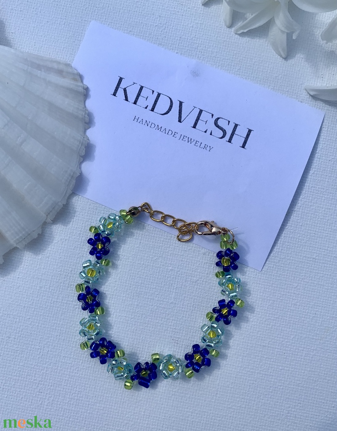 Alíz kék virágos elegáns gyöngykarkötő - ékszer - karkötő - gyöngyös karkötő - Meska.hu Alíz kék virágos elegáns gyöngykarkötő - ékszer - karkötő - gyöngyös karkötő - Meska.hu