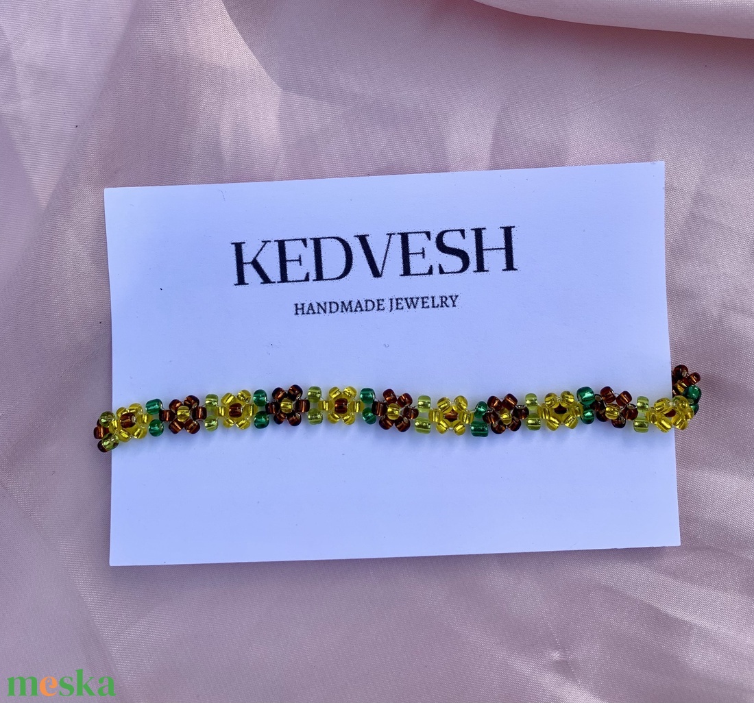 Napraforgó mintájú sárga virágos gyöngykarkötő - ékszer - karkötő - gyöngyös karkötő - Meska.hu Napraforgó mintájú sárga virágos gyöngykarkötő - ékszer - karkötő - gyöngyös karkötő - Meska.hu