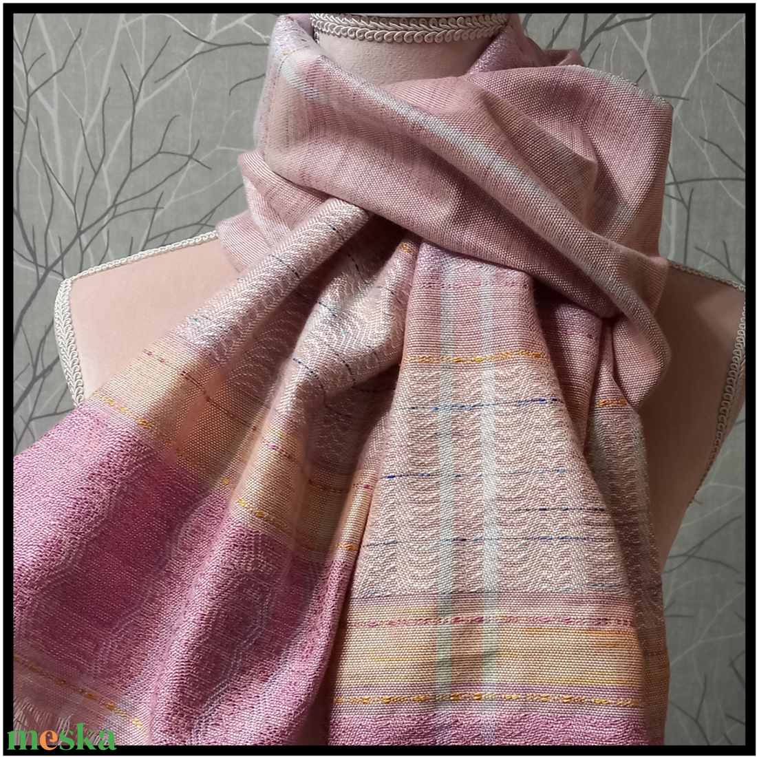 Selyemakác kendő - ruha & divat - sál, sapka, kendő - kendő - Meska.hu