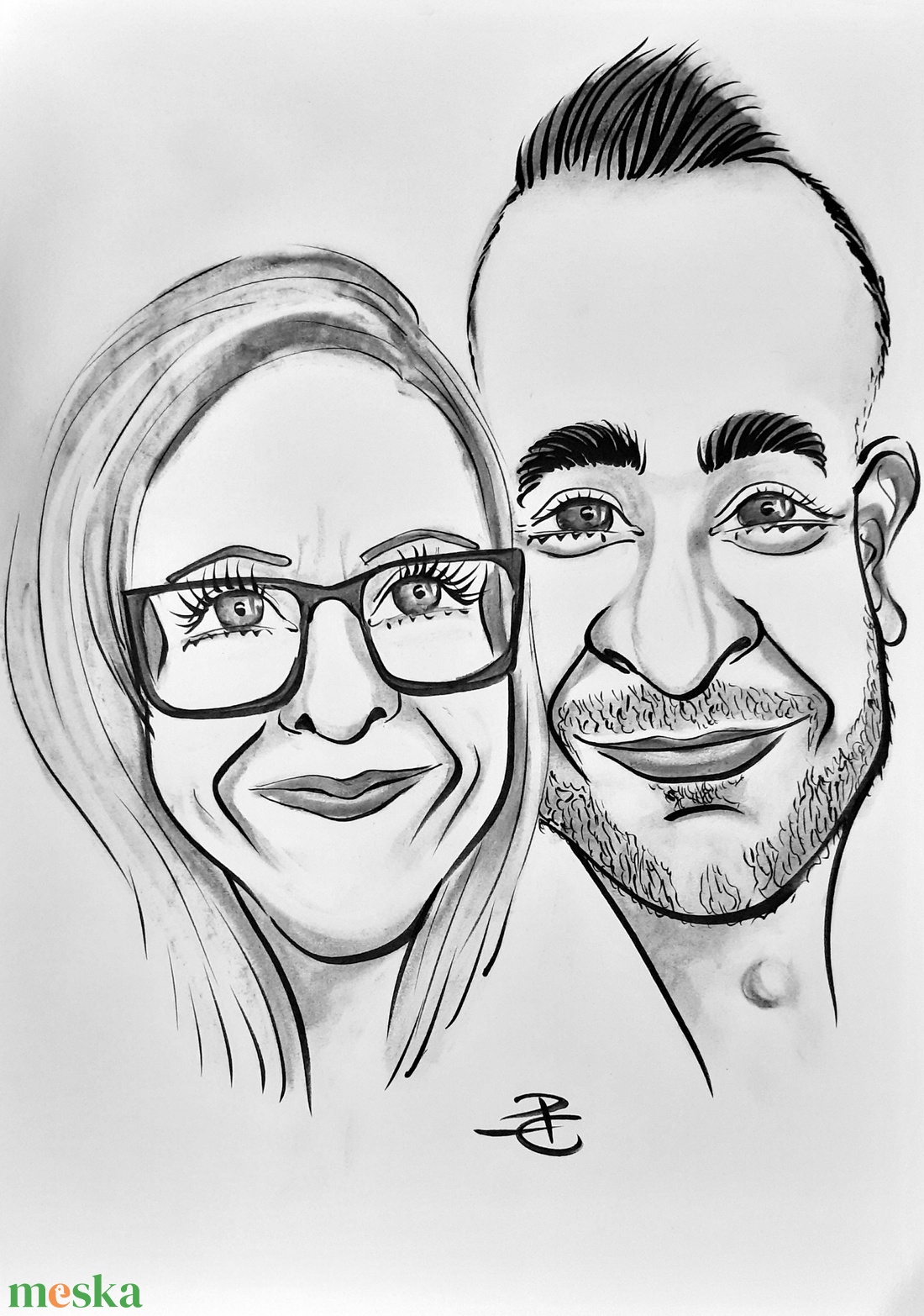Páros karikatúra - művészet - portré & karikatúra - karikatúra - Meska.hu Páros karikatúra - művészet - portré & karikatúra - karikatúra - Meska.hu