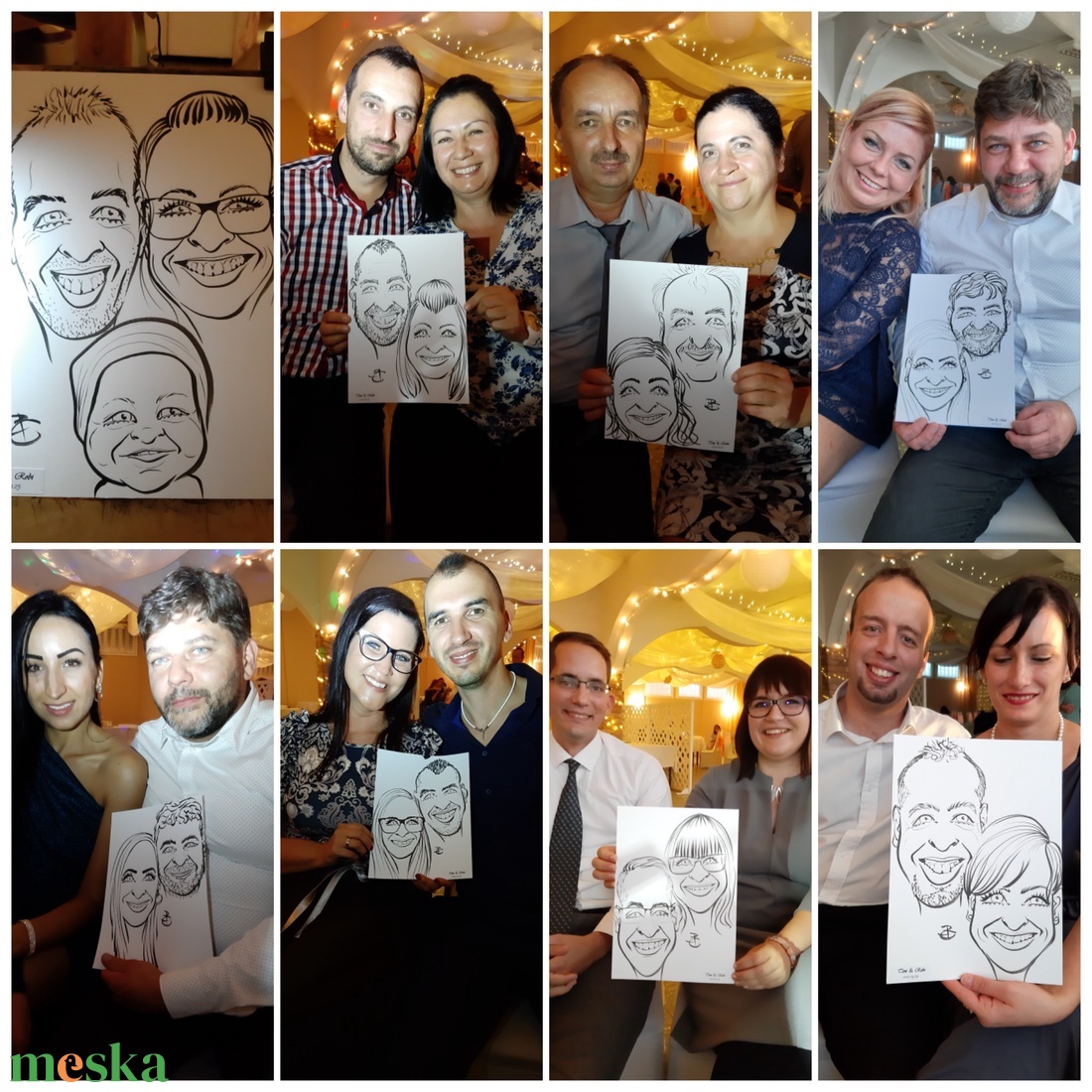 Élő karikatúra rajzolás esküvőn, rendezvényeken - művészet - portré & karikatúra - karikatúra - Meska.hu Élő karikatúra rajzolás esküvőn, rendezvényeken - művészet - portré & karikatúra - karikatúra - Meska.hu