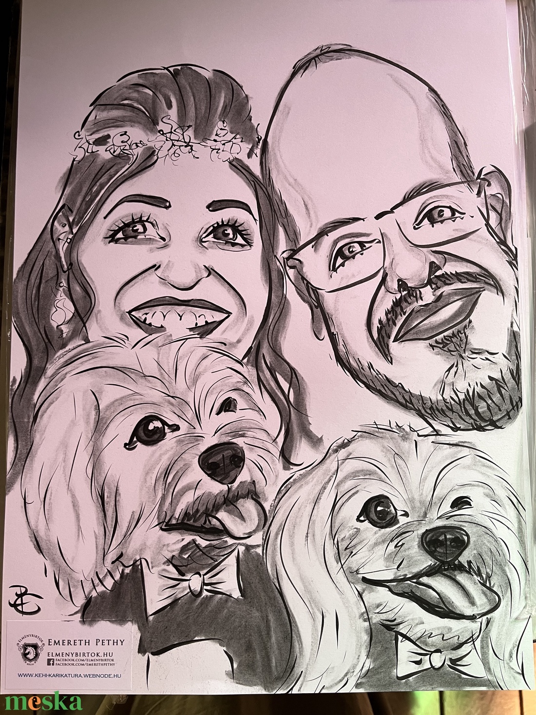 4 fős családi karikatúra - művészet - portré & karikatúra - karikatúra - Meska.hu 4 fős családi karikatúra - művészet - portré & karikatúra - karikatúra - Meska.hu