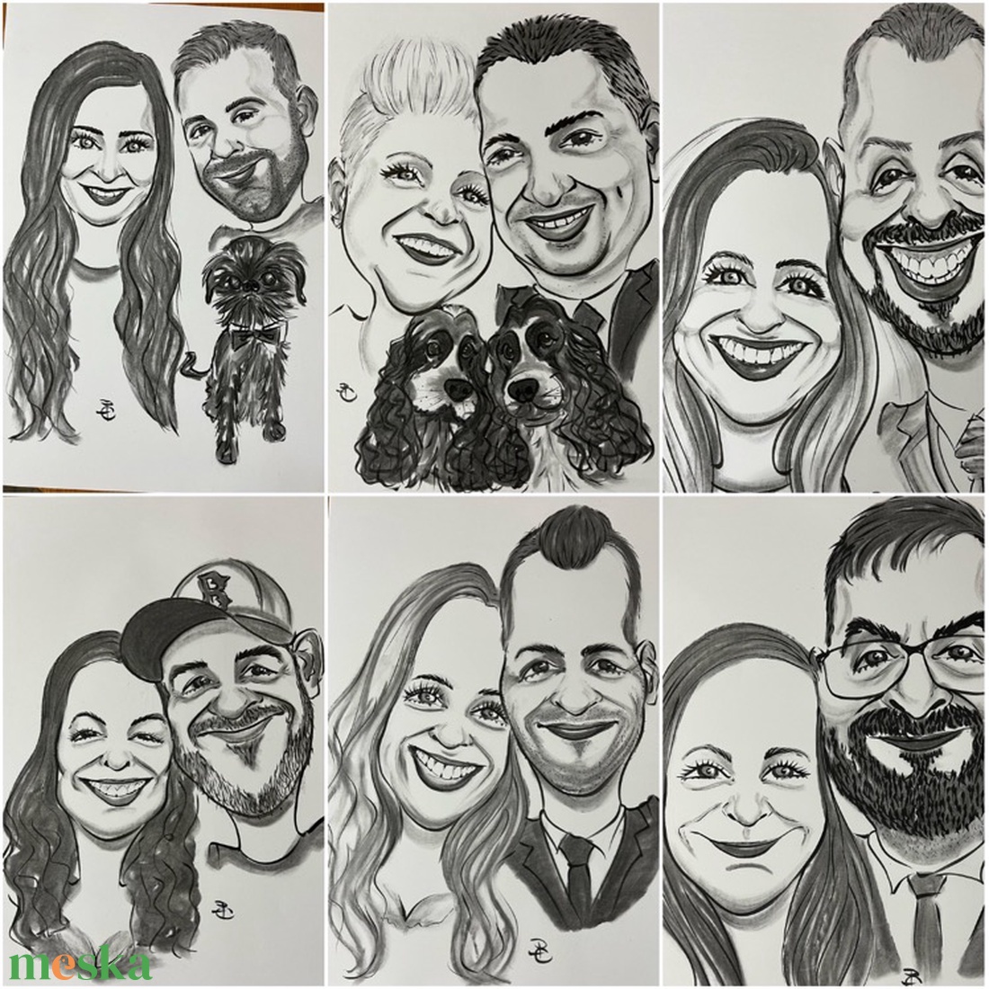 Páros karikatúra - művészet - portré & karikatúra - karikatúra - Meska.hu Páros karikatúra - művészet - portré & karikatúra - karikatúra - Meska.hu