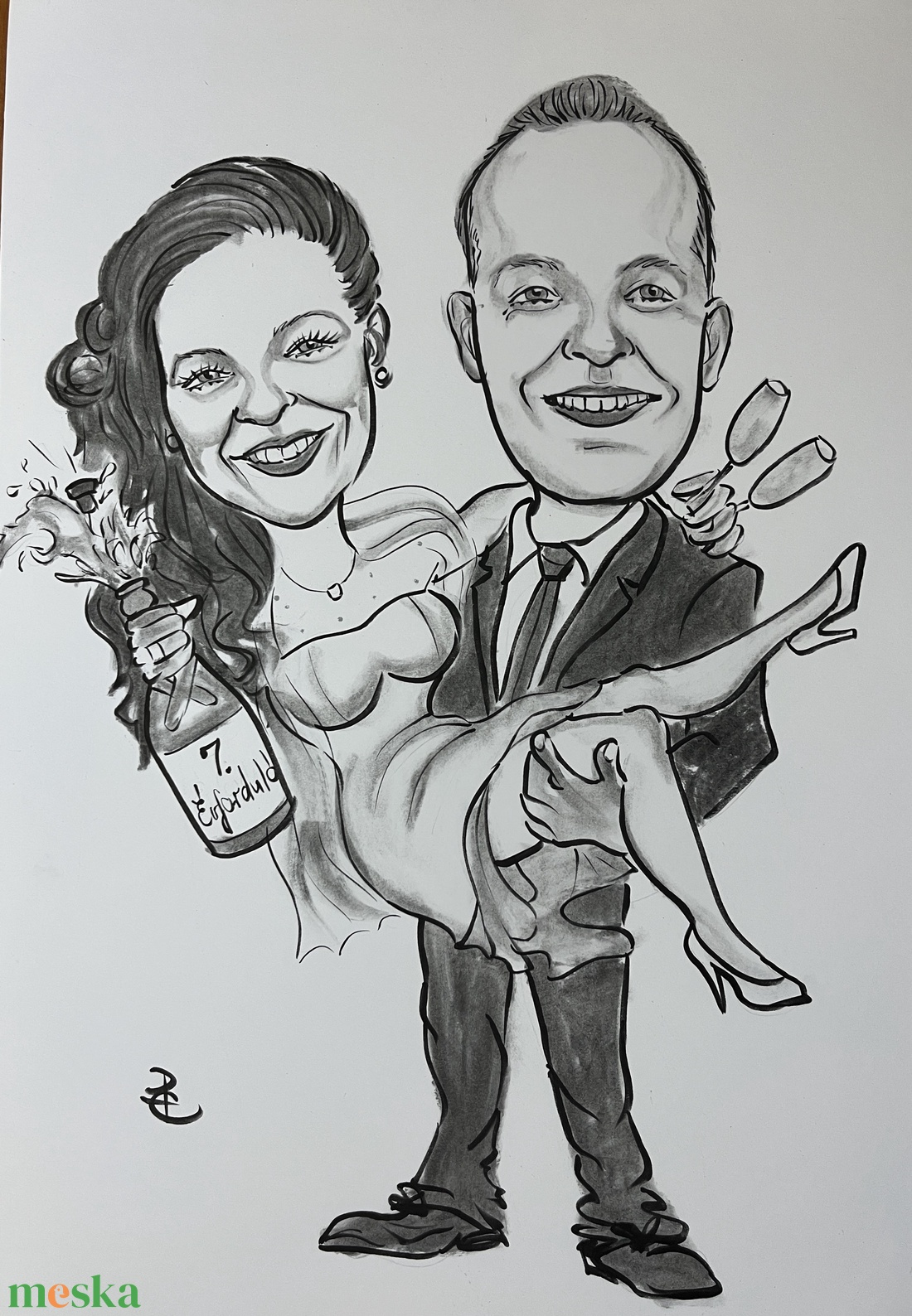 Karikatúra nászajándékba - művészet - portré & karikatúra - karikatúra - Meska.hu Karikatúra nászajándékba - művészet - portré & karikatúra - karikatúra - Meska.hu