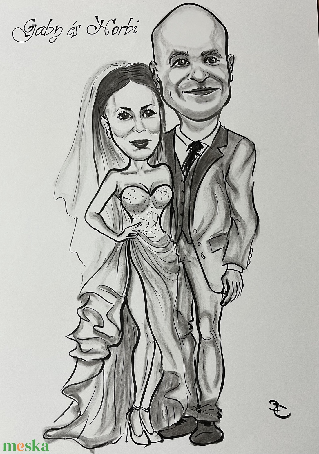 Karikatúra nászajándékba - művészet - portré & karikatúra - karikatúra - Meska.hu Karikatúra nászajándékba - művészet - portré & karikatúra - karikatúra - Meska.hu