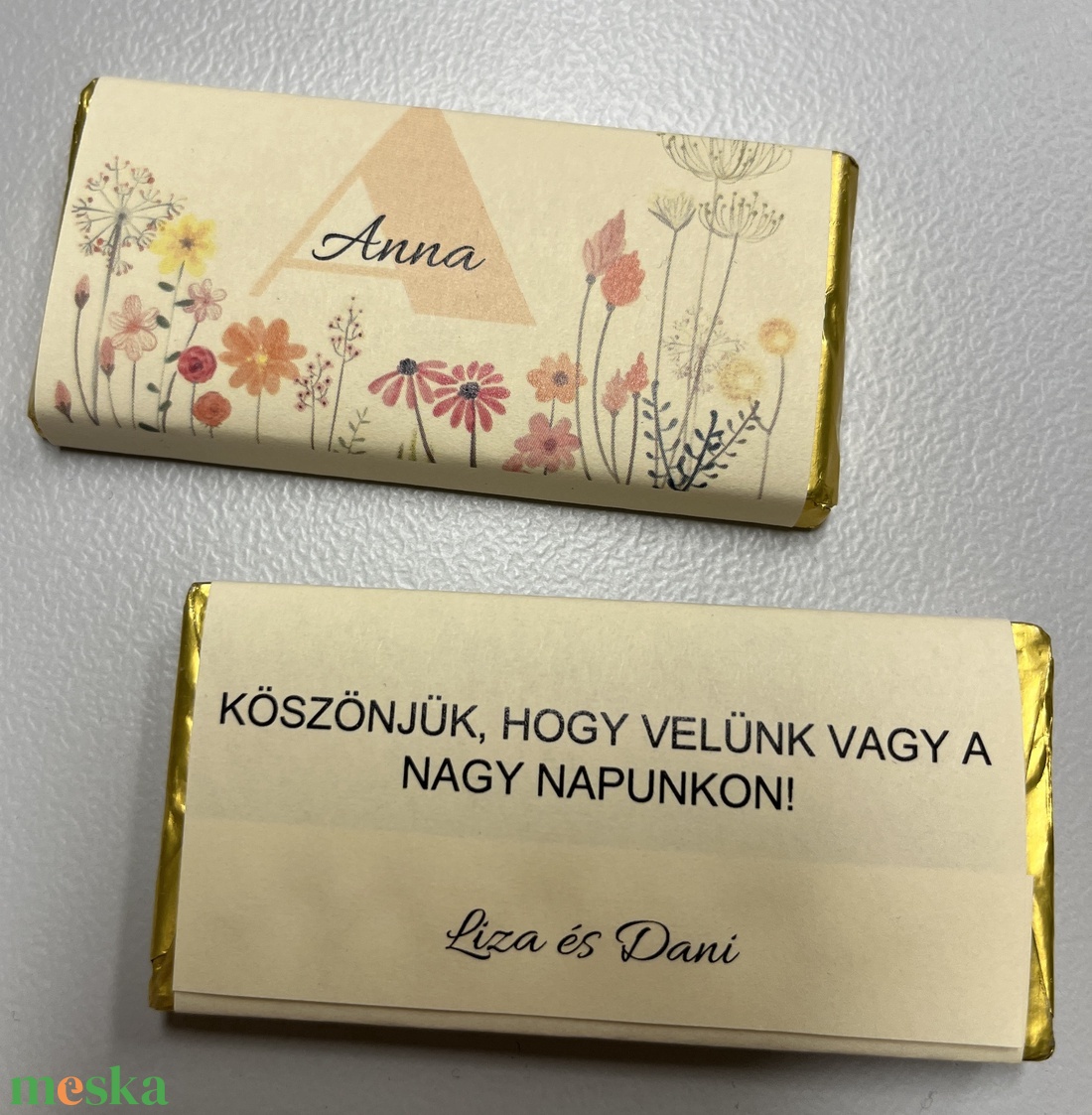 Ehető ültető kártya, egyben esküvői köszönő ajándék, 2in1 - esküvő - emlék & ajándék - köszönőajándék - Meska.hu