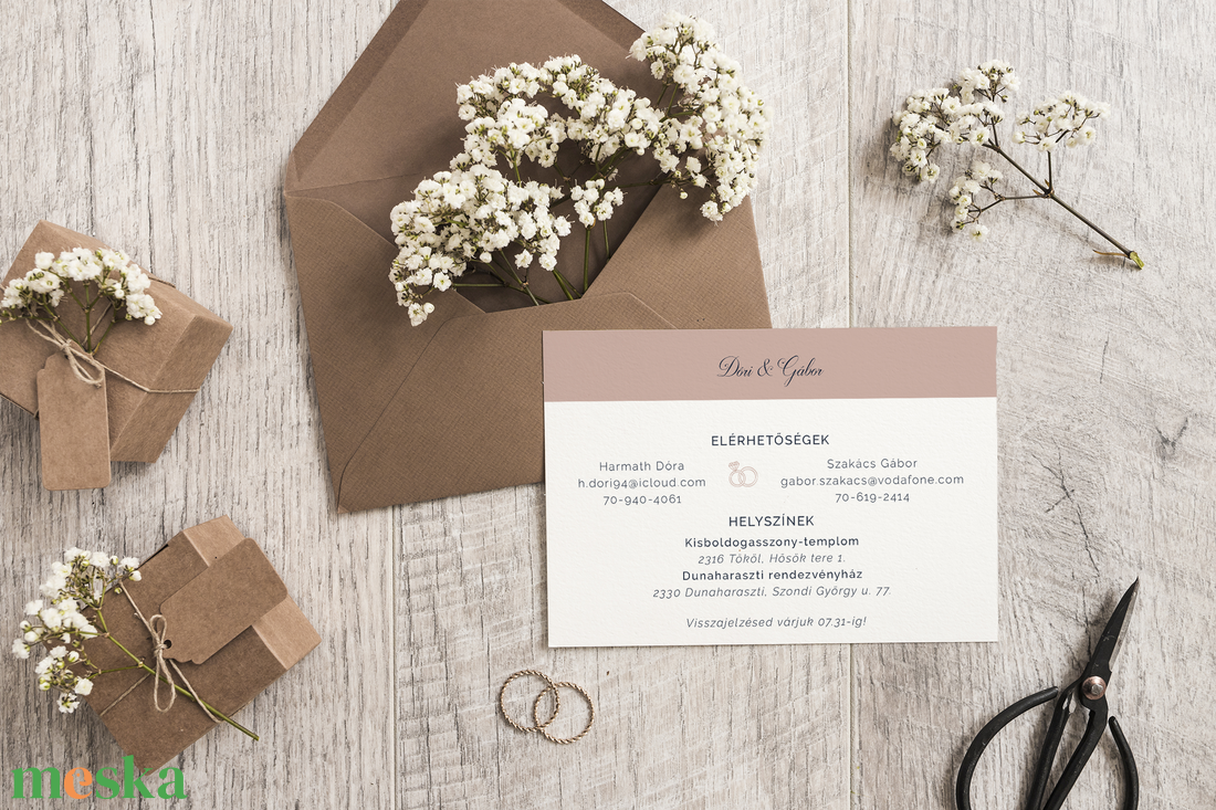 Esküvői meghívó  menetjegy - esküvő - meghívó & kártya - meghívó - Meska.hu