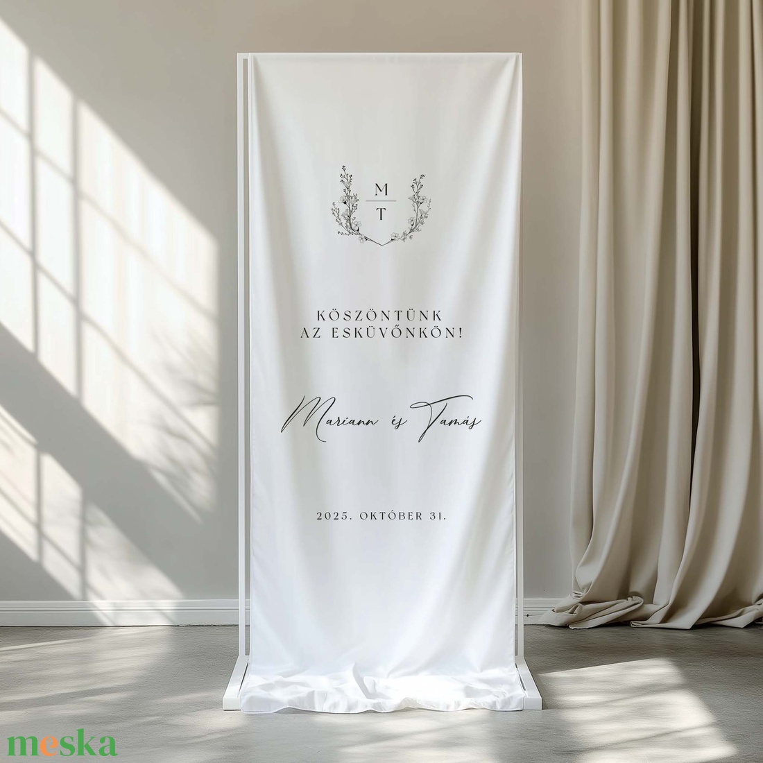 Esküvői textil köszöntő banner - esküvő - dekoráció - tábla & jelzés - Meska.hu Esküvői textil köszöntő banner - esküvő - dekoráció - tábla & jelzés - Meska.hu