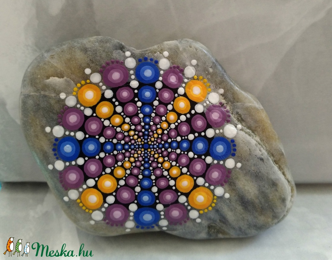 Tűzijáték mandala kő - otthon & életmód - dekoráció - Meska.hu Tűzijáték mandala kő - otthon & életmód - dekoráció - Meska.hu
