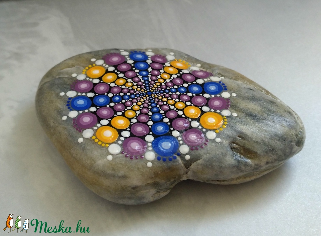Tűzijáték mandala kő - otthon & életmód - dekoráció - Meska.hu Tűzijáték mandala kő - otthon & életmód - dekoráció - Meska.hu